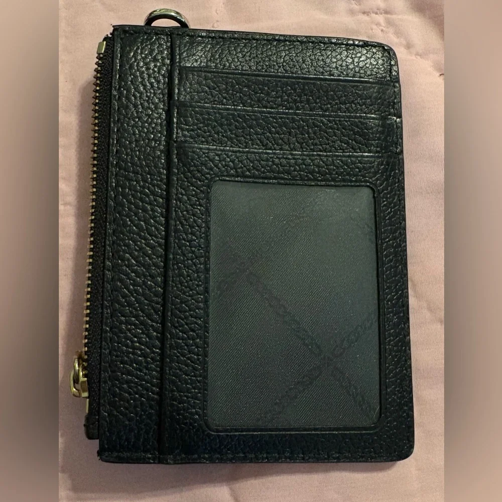 Michael Kors Black Pebbled Leather Wallet with Gold Accents - Picture 2 of 2